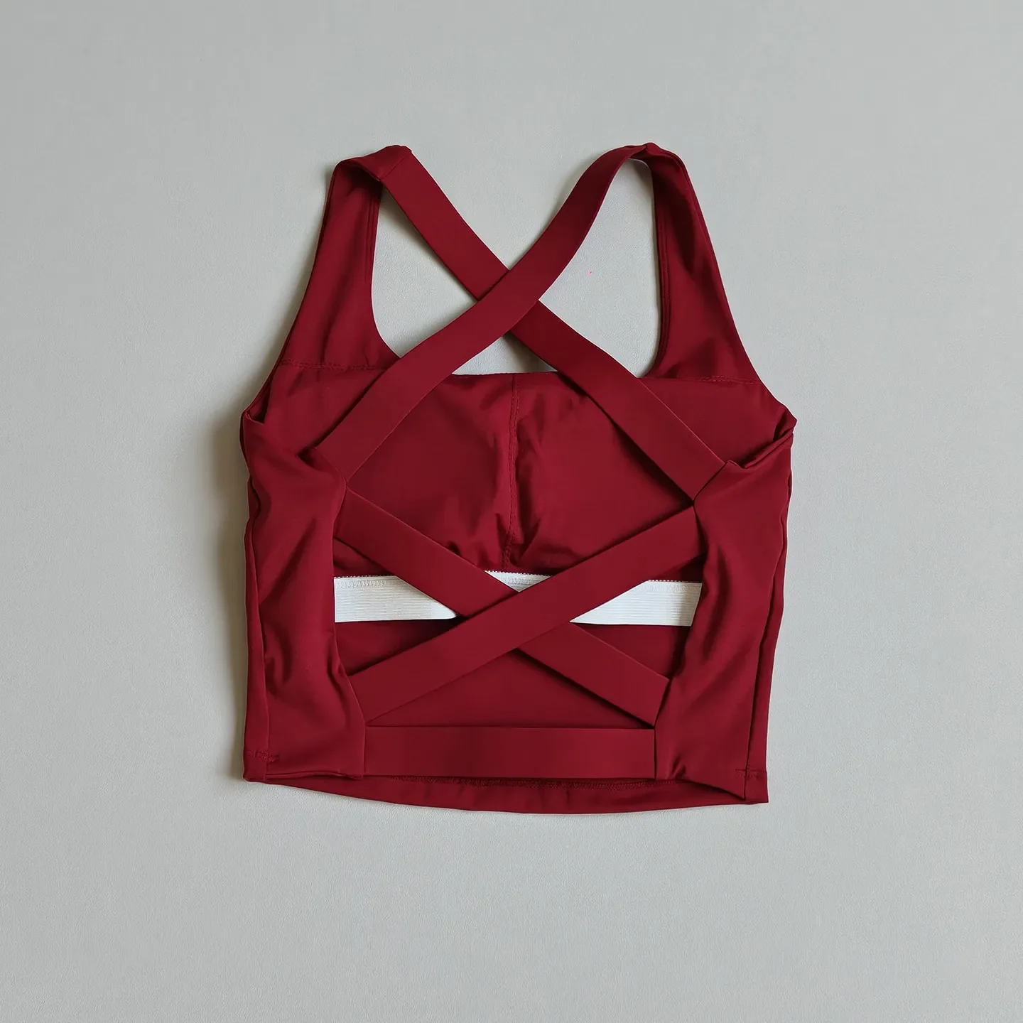 Women's High-Intensity Cross-Body Sports Bra Shock-Proof Fitness Vest Yoga Training Pilates Quick Dry Breast-Reduction Support