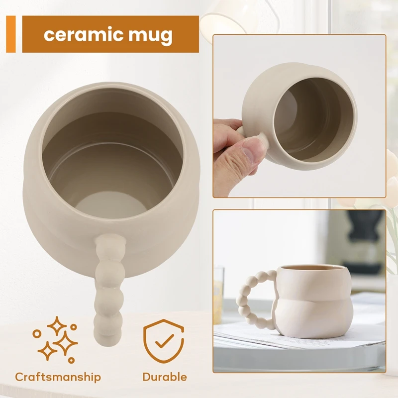 ABXF-Creative القدح لطيف فنجان القهوة الشمال ديكور المنزل اليدوية الفن كوب الشاي باللبن مع قشة المنزل درينكوير زوجين شخصية