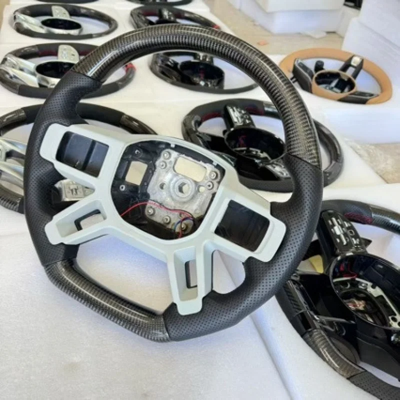 For Land Defender carbon fiber steering wheel modification, genuine carbon fiber, cross-border multifunctional st