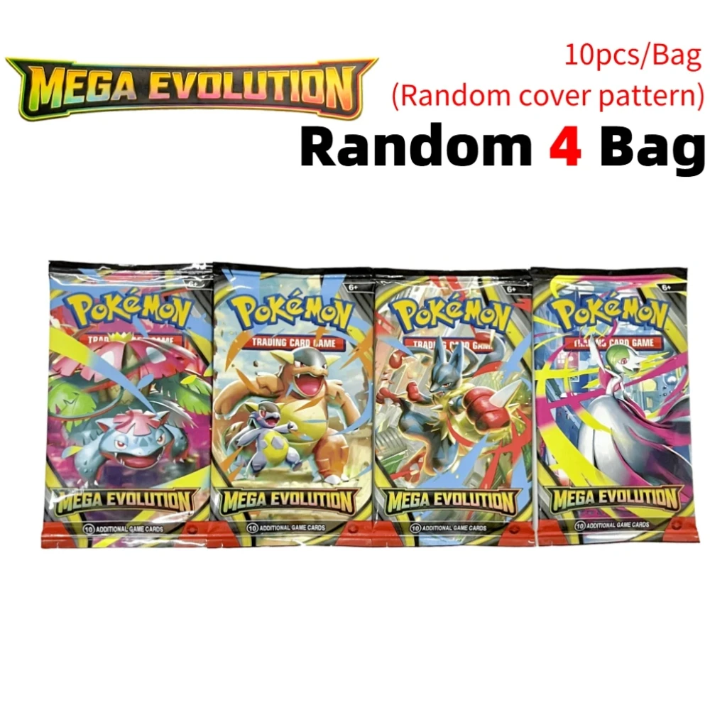 360 Stück/Box Pokemon-Karten MEGA EVOLUTION Phantasmal Flames Spiel Cartoon Englisch Booster Kampf-Sammelkarten Geschenk