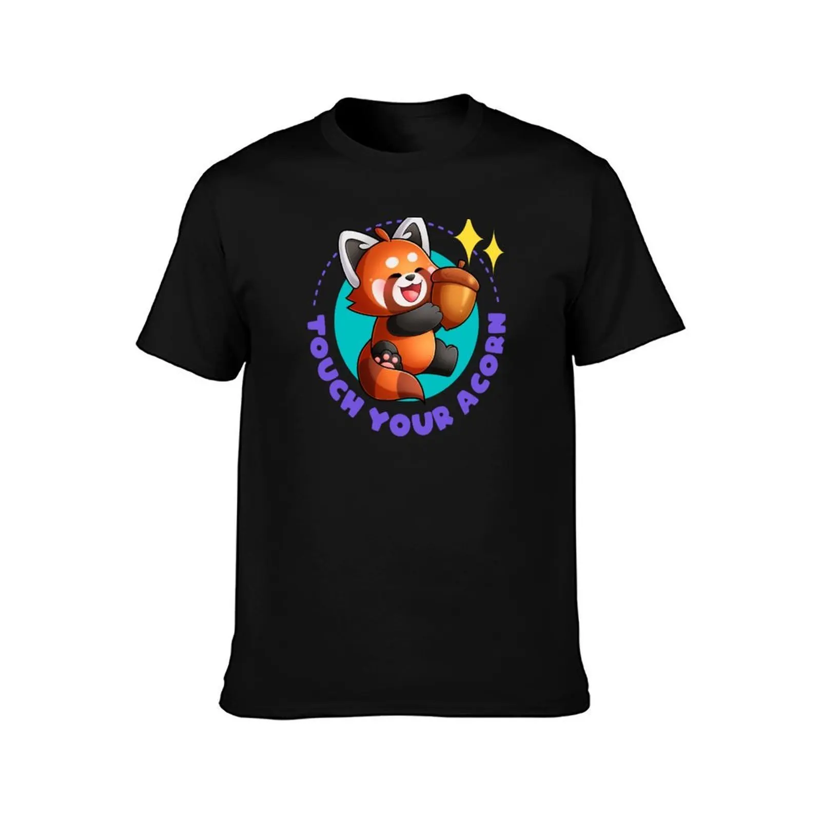 Touch Your Acorn T-Shirt Summer Casual Cotton Tee Oversized Streetwear Tops Vintage Graphic Print Loose Fit Short Sleeve