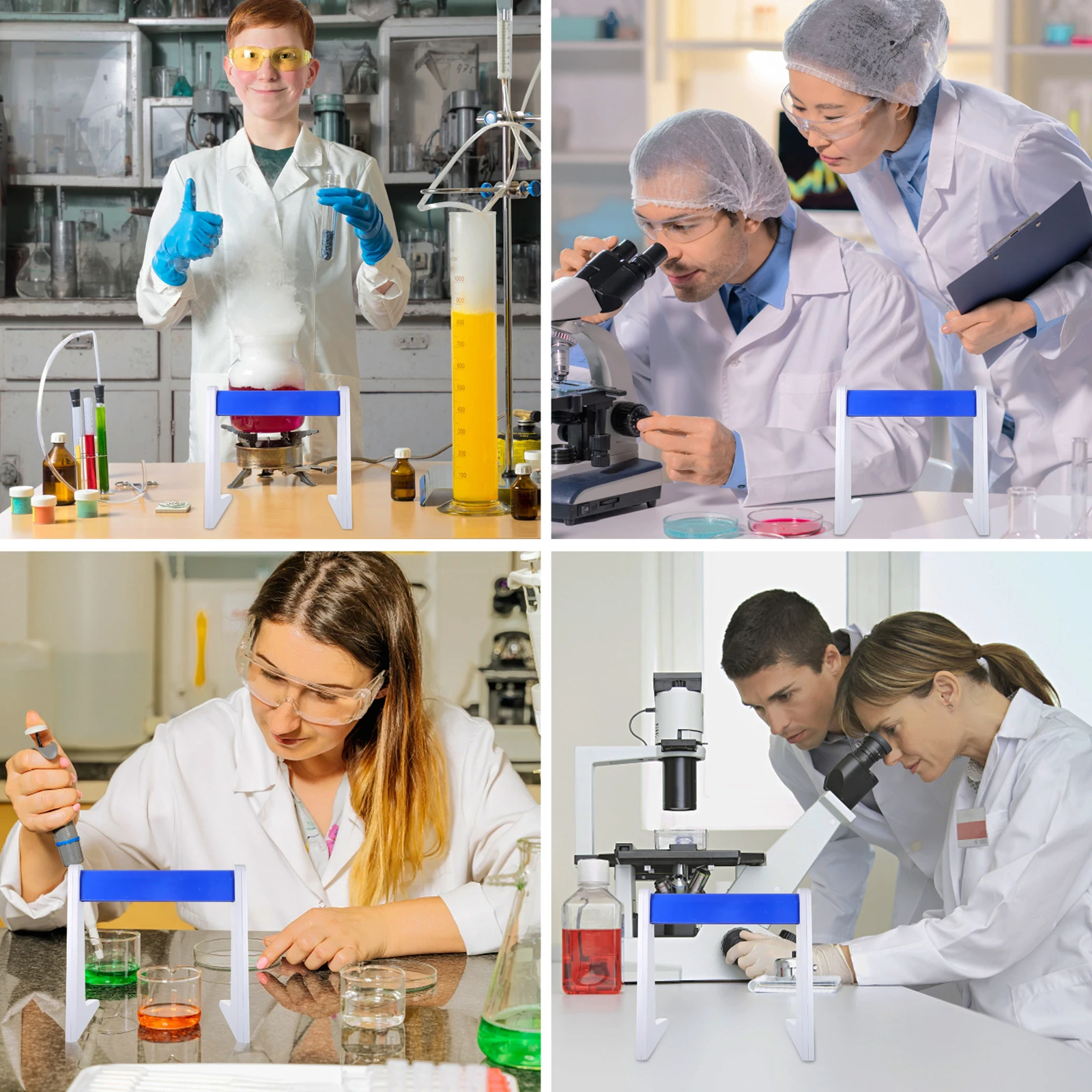 

L-образная подставка для пипеток: прочная пластиковая конструкция для лабораторных экспериментов, надежно удерживает несколько пипеток, линейное решение для хранения