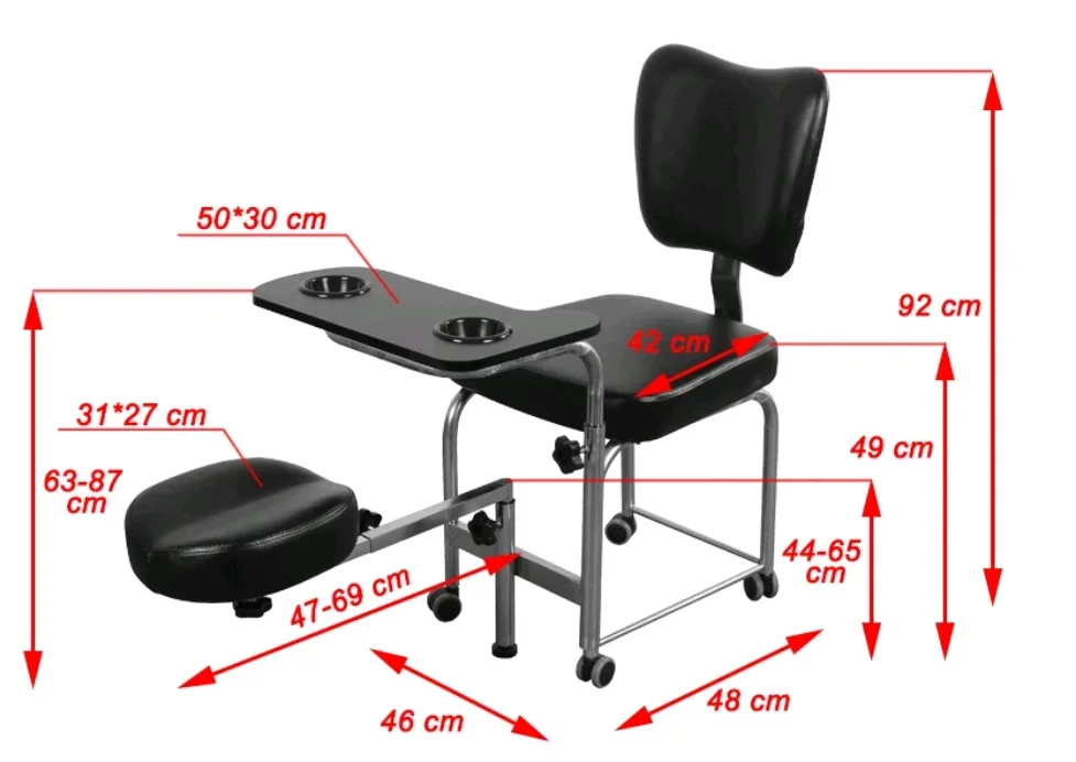 Pedicure SPA Chair Massage Nail Art Chair Hand and Foot Care