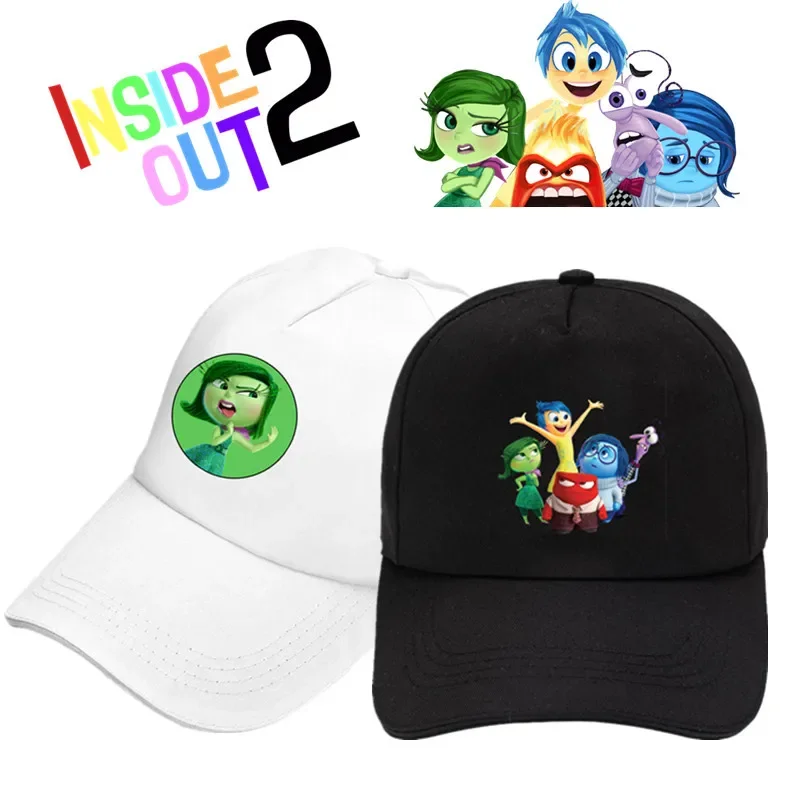 Disney New Inside Out 2 Plush Cap Korean Version Baseball Cap Everything Hat Apparel Accessories Bonnets  Hats for Women Men