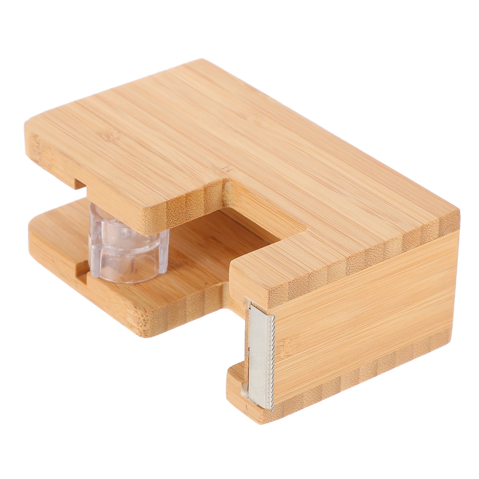 

Bamboo Tape Dispenser 18 25MM Desktop Holder Lightweight Office School Family Portable Sticker Dispenser Packing