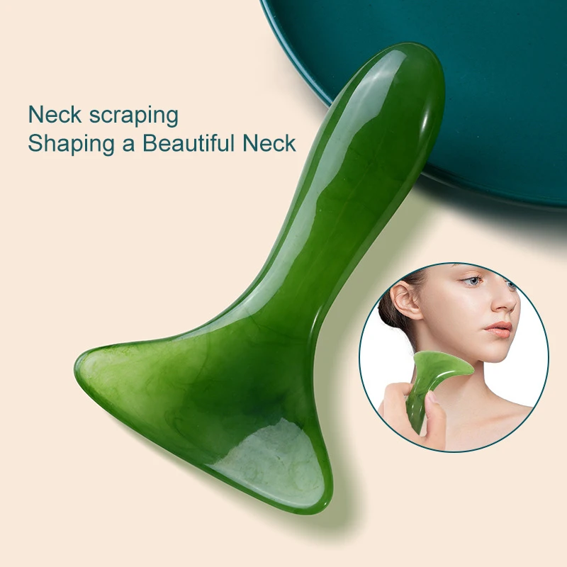 Resin Massager Scraping Arc Shovel Cervical Plate For Shoulder Leg Back Face Neck Skin Lifting Wrinkle Remover Beauty Care