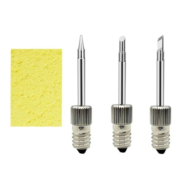 

3Pcs E10 Soldering Iron Tips Welding Soldering Tips USB Soldering Iron Head Replacement Threaded Soldering Tip