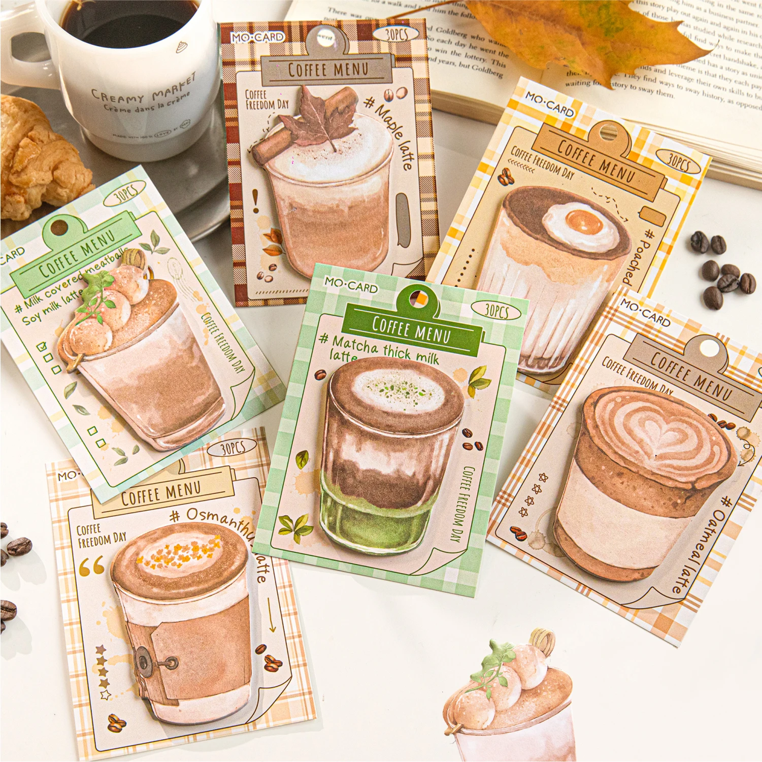 

12packs/LOT Coffee Freedom Day series cute lovely retro decorative paper memo pad