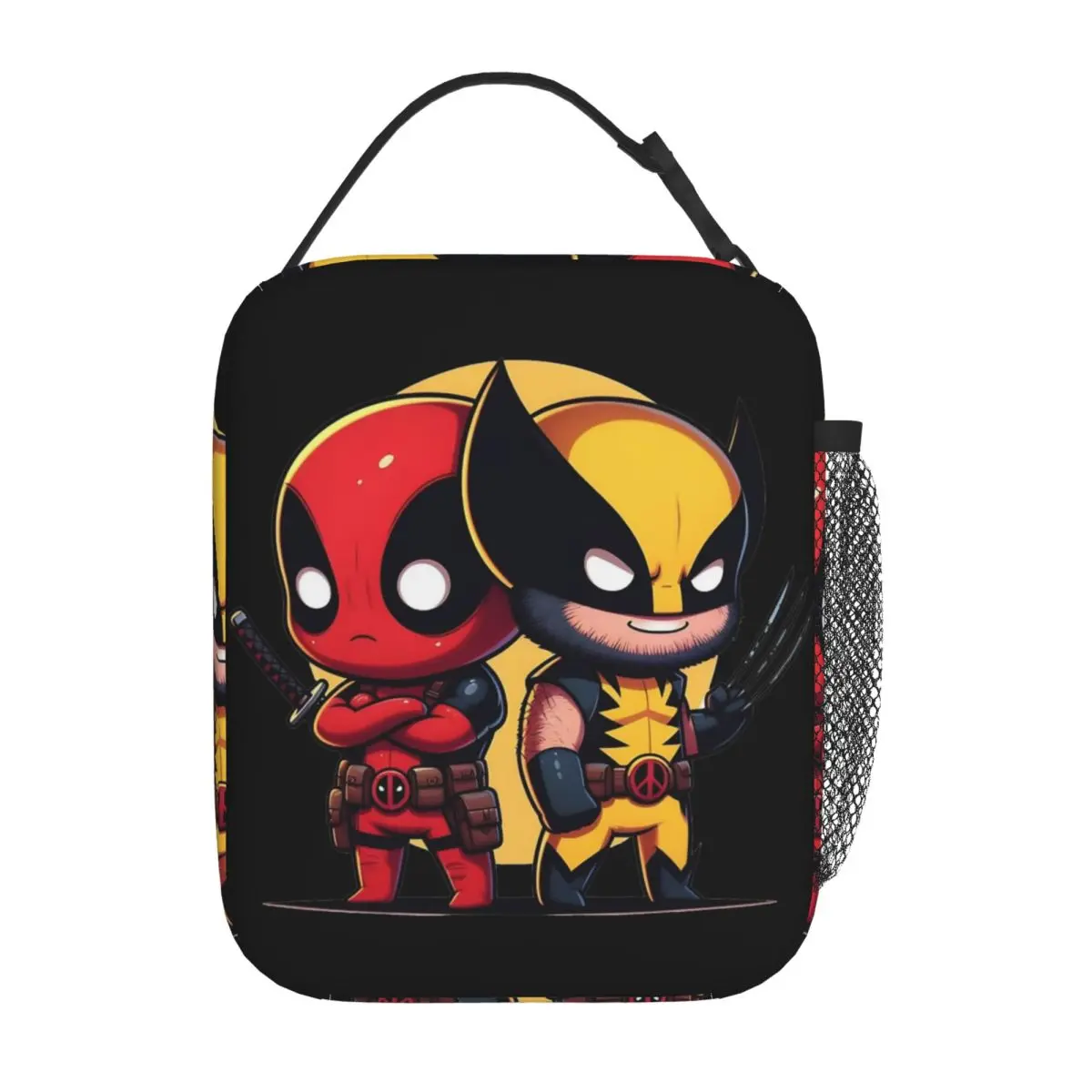 Deadpool Insulated Lunch Bag Thermal Lunch Container Large Lunch Box Tote Bento Pouch Beach Outdoor