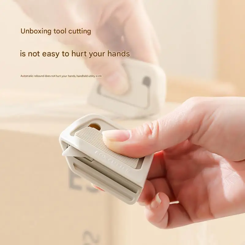 Automatic Retractable Box Cutter Ceramic Blade Magnetic Safety Portable Opening Tool for Home Offices Warehouses Logistics