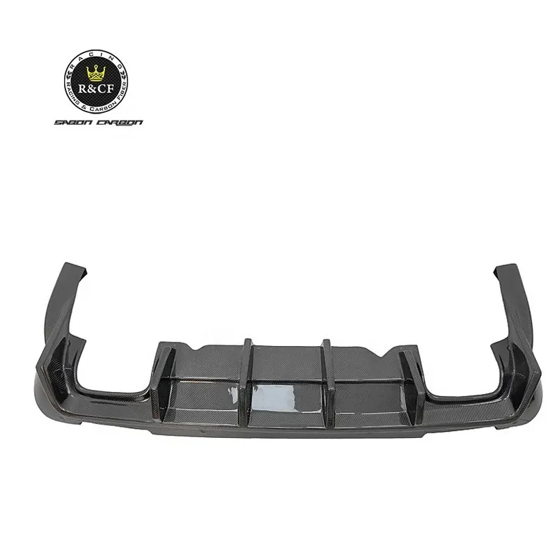 Challenger Diffuser Carbon Fiber Rear Bumper Lip Bin Fin Style Diffuser Lip for  Challenger Hellcat  2015-20