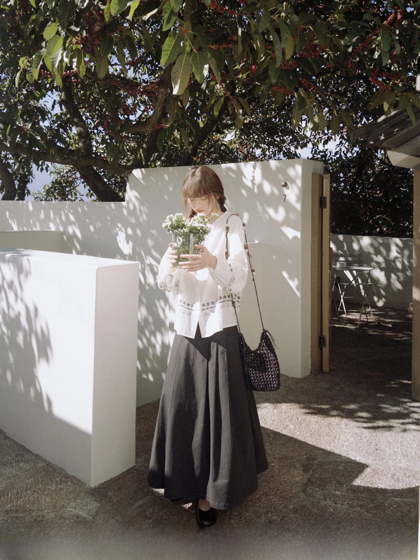 

Шаг к свободе! Юбка-трапеция Cannon из хлопка с высокой талией и деревянными вставками, средней длины, для женщин