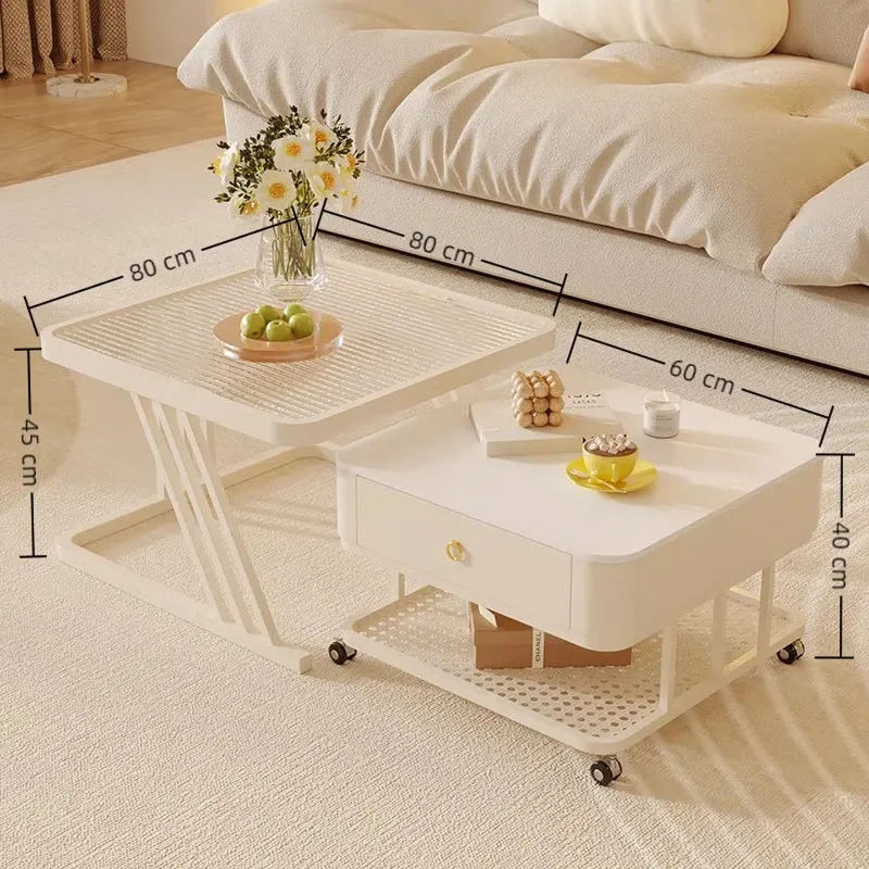 

Coffee table combination, movable small apartment living room home