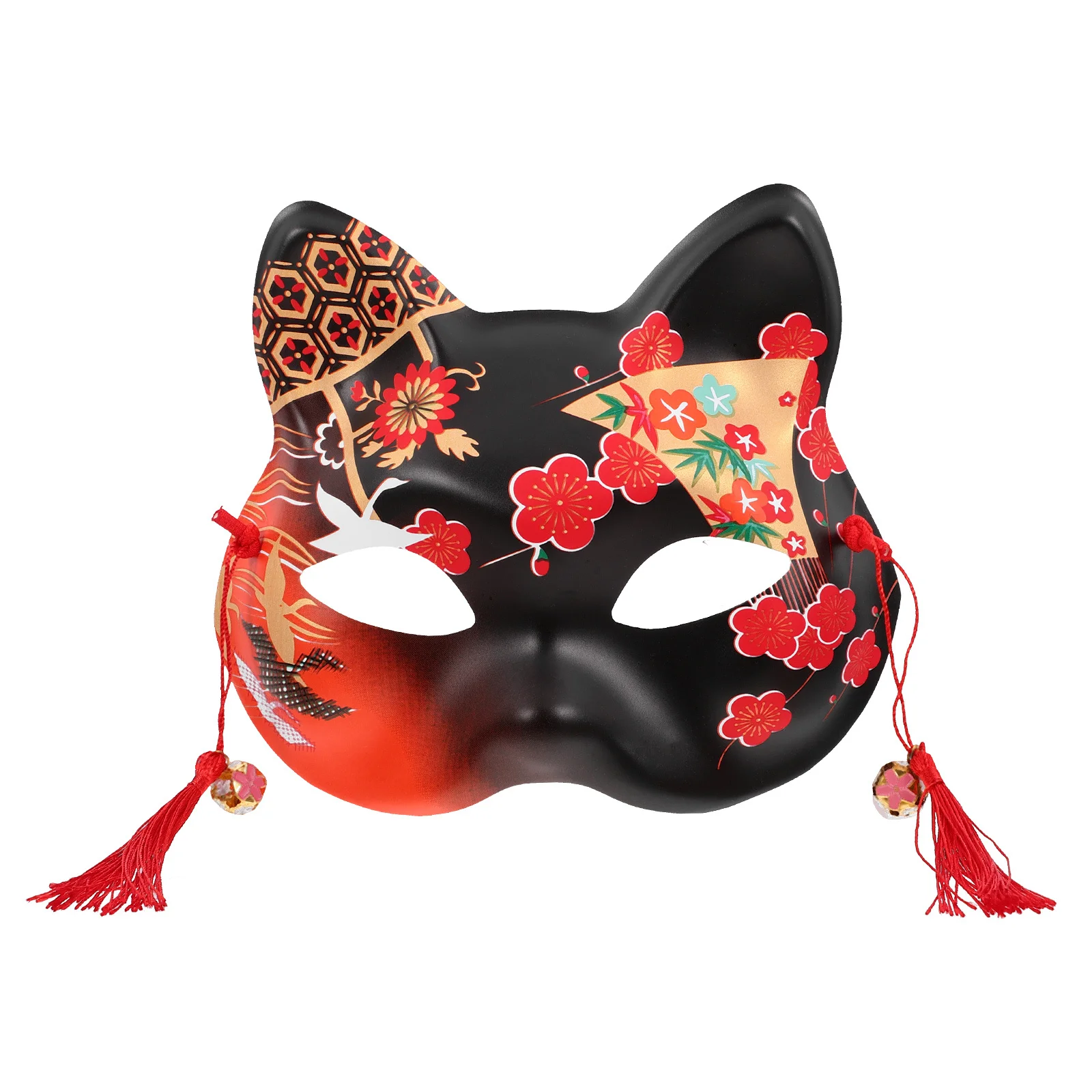 Katzen-Gesichtsmaske, handbemalt, realistisches Design mit elastischem Band für Halloween, Cosplay, Party, Karneval, Maskerade