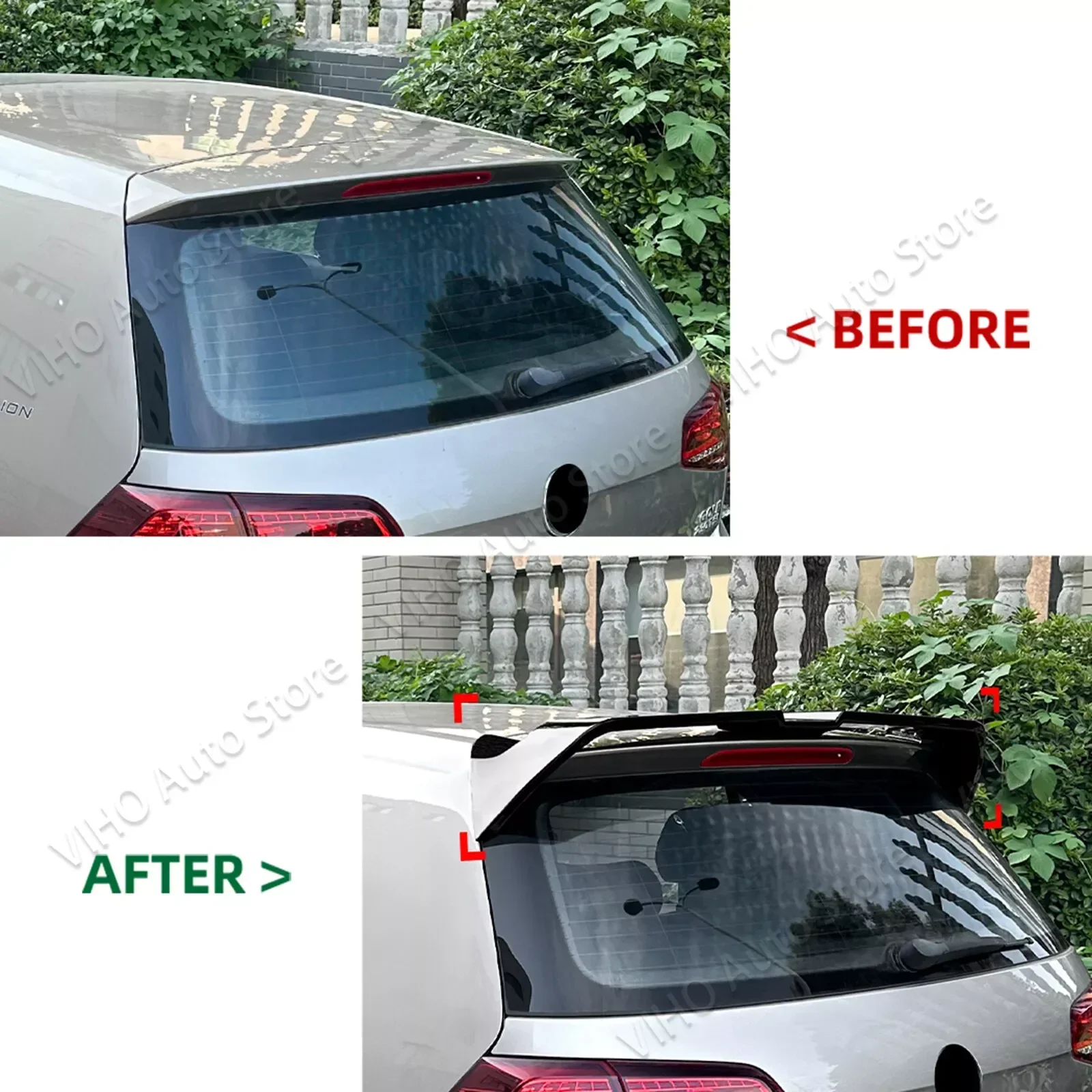 Golf 7 7.5 Roof Tail Wing Kit Oettinger Style Rear Trunk Spoiler For Volkswage Golf 7 7.5 MK7 MK7.5 Standard TSI TDI 2013-2020