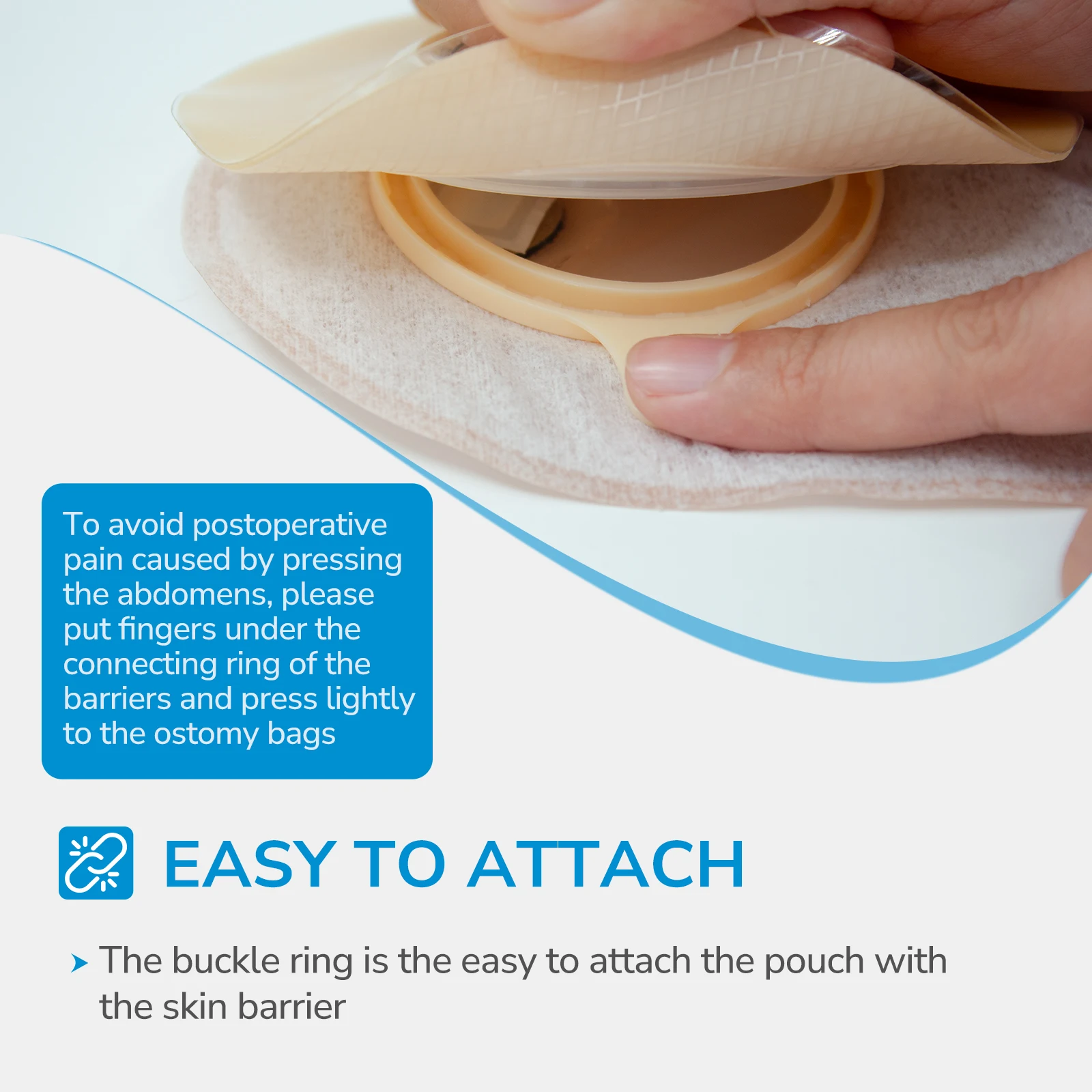 Manufacture Medical Disposable Ostomy Bag Two Pieces Colostomy Bag  Reusable Stoma Colostomy Bags Ostomy Drainable Pouch