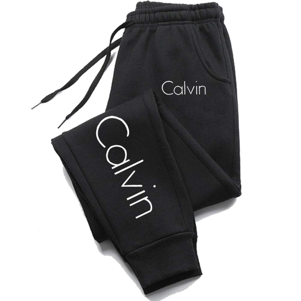 Casual Printed Sports Running Trousers Men Women Autumn Drawstring Long Pants Fitness Solid Sweatpants Unisex Gym Wear - Image 5