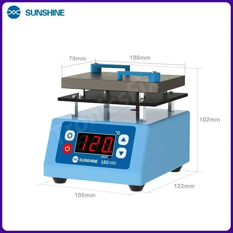 SUNSHINE LS2 MINI Constant Temperature Mini Heating Machine Uniform Heating for Layering Lamination Tinning Glue Removal Tool