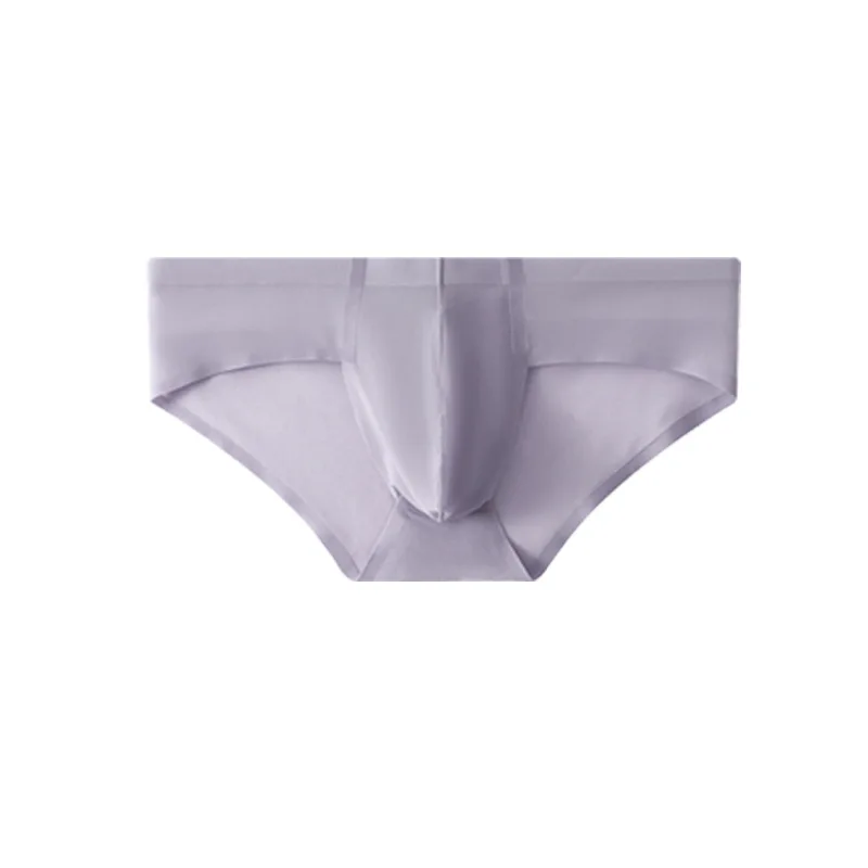 1 PCS Men Sexy Ice Silk Seamless Underpants Low Waist U Convex Pouch Lingerie Underwear Summer Breathable High Elastic Briefs