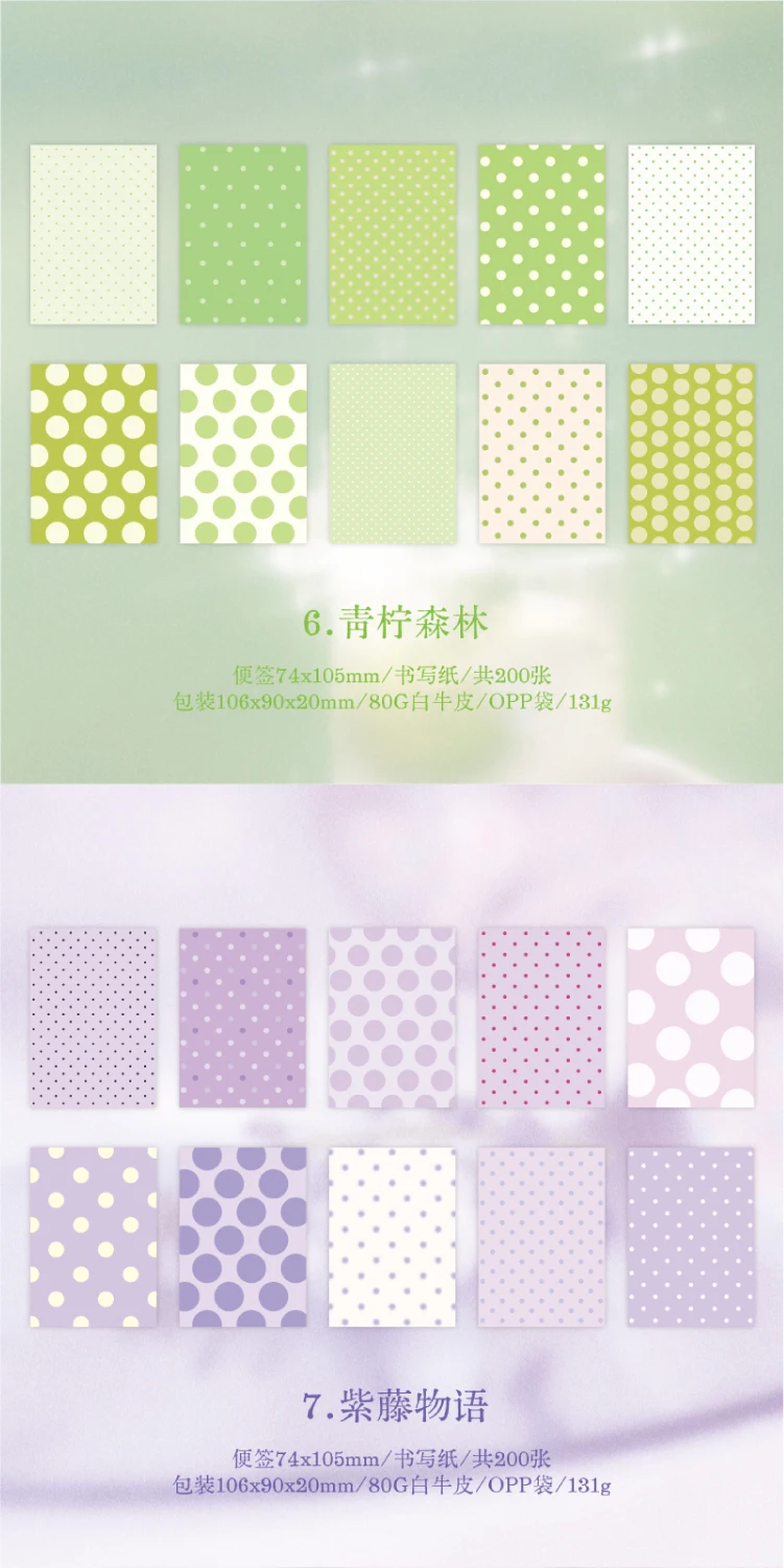 Journal GO 200 Seiten Punktemuster und Zucker-Motiv Notizbuch Niedliches Polka-Dot-Muster Dekoratives Papierblock für Journaling und Scrapbooking – Detail 7