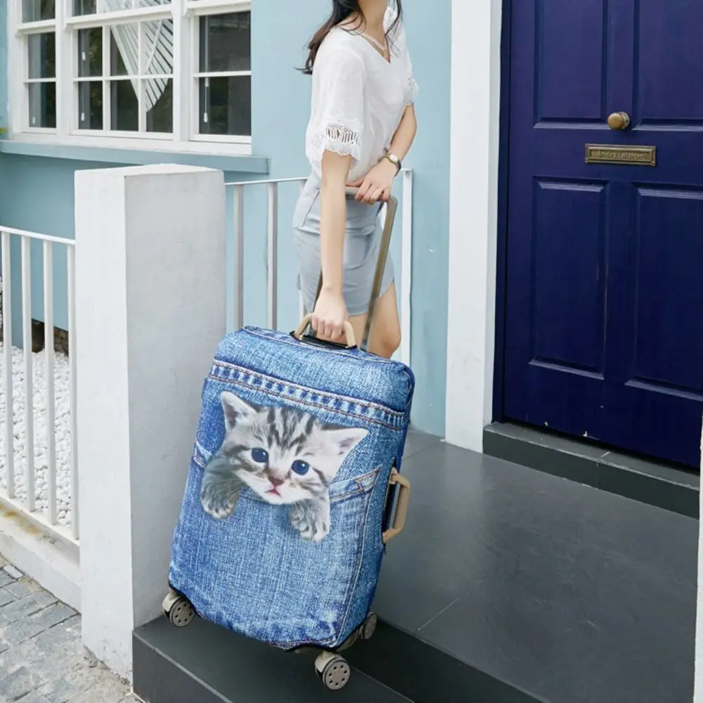 3D Luggage Protective Cover Animal Pattern 18-28 Inch Trolley Suitcase Dust Cover Travel Accessories Elasticity