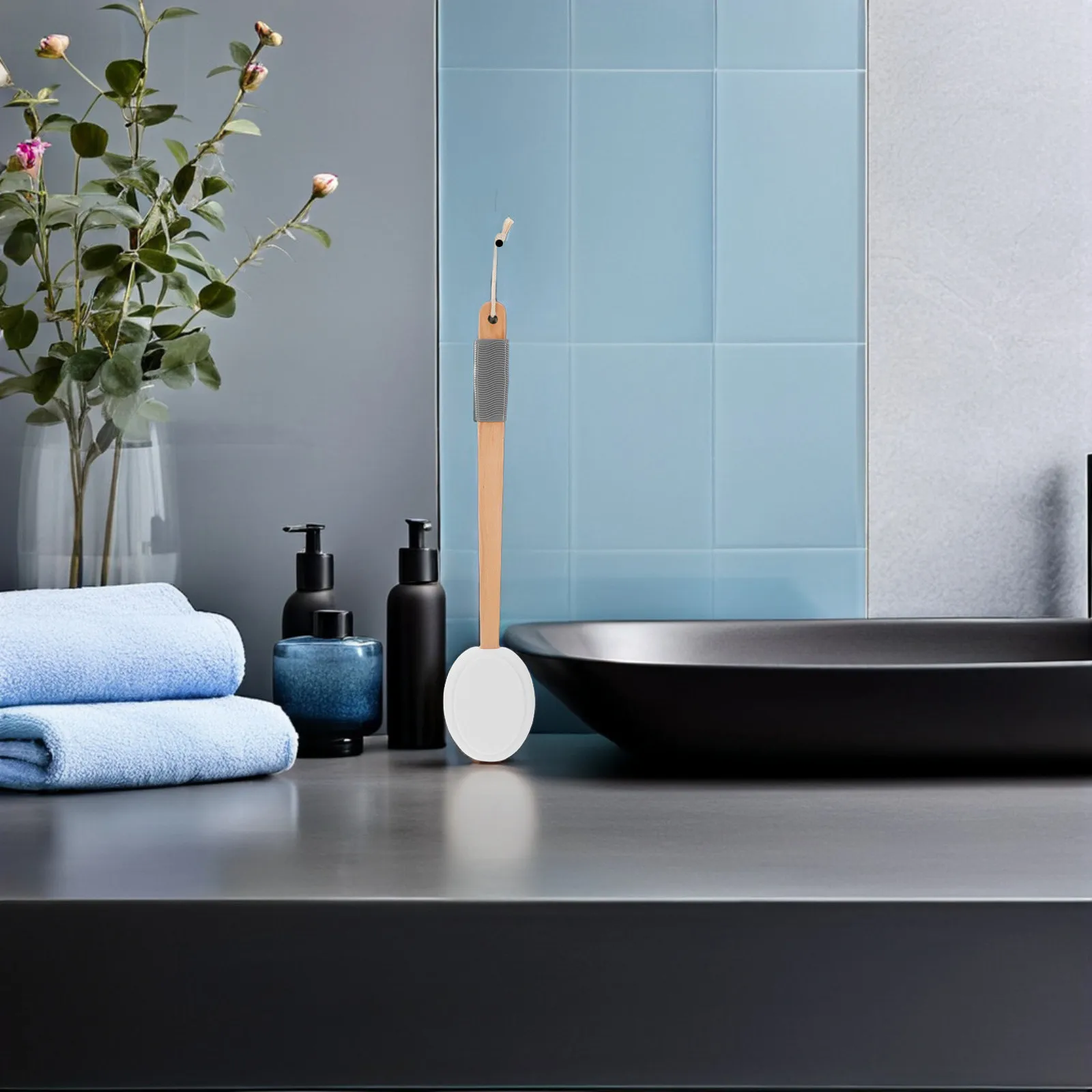 

Набор из 1 аппликатора для лосьона с длинной ручкой для пожилых людей и взрослых, крем-кисть для тела, аппликатор для автозагара, инструмент для нанесения лосьона для тела