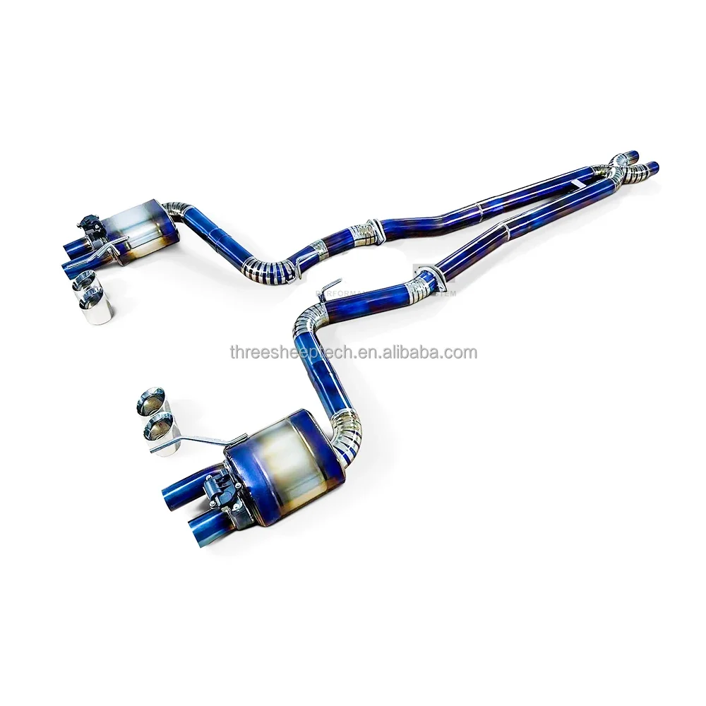 OEM выхлопная труба Catback из титанового сплава для Ford Mustang GT500 V8 2012-up, 3,7 5,0 л, глушитель, выпускная система Valvetronic