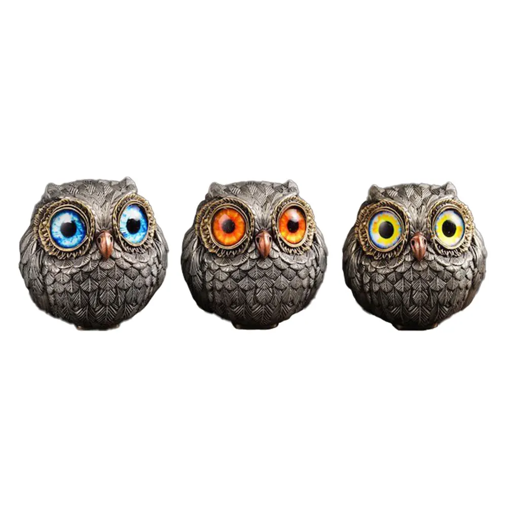 SO Cute Owl Statue - Lucky Owl Guardian - Resin Animal Figurine Home Decor