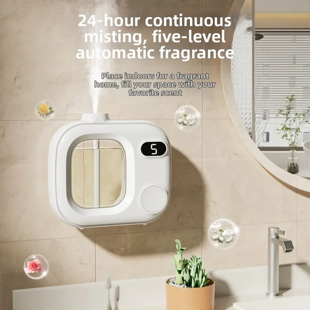 With 45ML Essential Oils Aromatherapy Machine LED Display Screen 5 Adjustable Levels Fragrance Sprayer Machine Deodorization