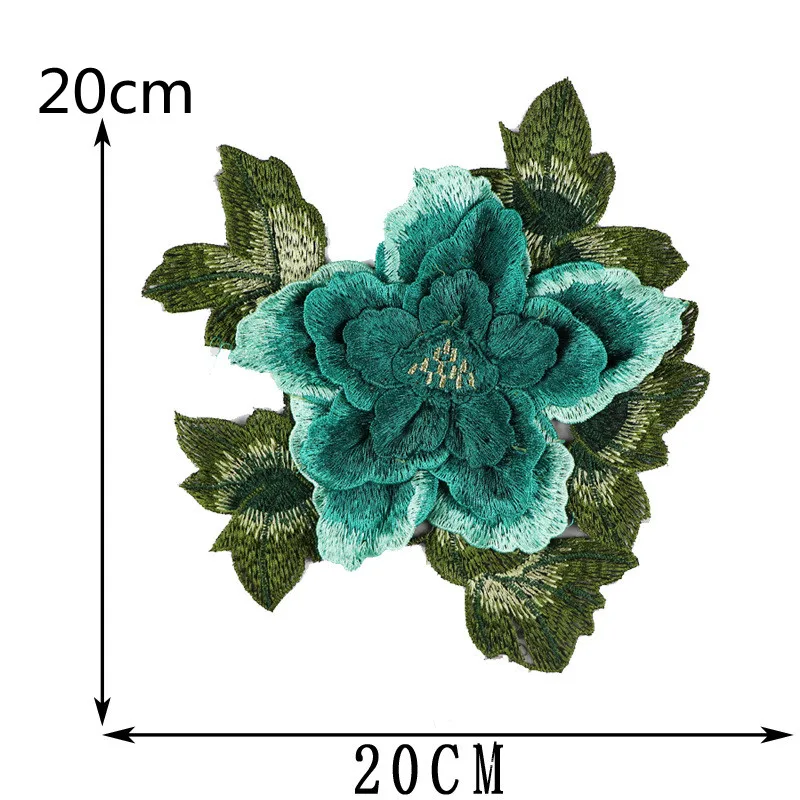 3D fiori Appliques Patch tessuto panno cucito Patchwork fai da te Craft Girls Dress Decoration