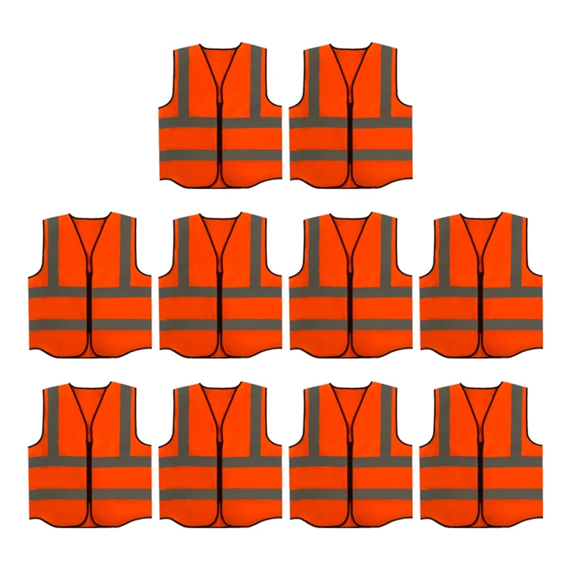 

B07A-Safety Vest, Bright Neon Building Protective Film, Reflective Vest, Protective Warning Clothing Intersection Guard Durable