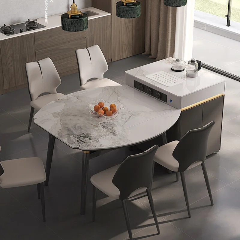 Mesas de Comedor de estilo italiano, almacenamiento, mesas de Comedor de negociación de moda Retro, sala de estar, Villa, muebles para el hogar, Mesa Comedor Lsdt