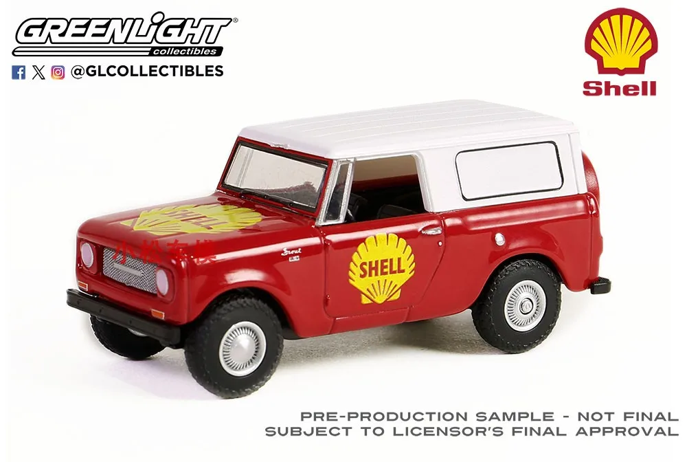 

GreenLight 1:64 1968, комбайн Scout, высокая имитация сплава, модель автомобиля, мини-игрушка, коллекция, подарок