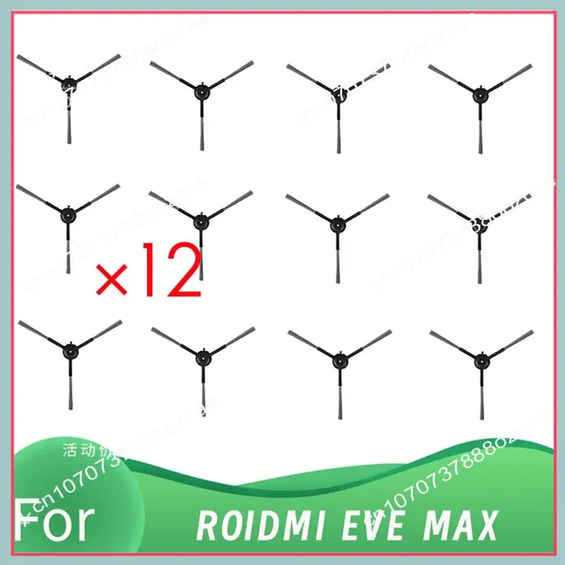 A26p 12 pçs escova lateral para roidmi eve max auto esvaziamento robô aspirador de pó peças substituição acessórios reposição longa duração