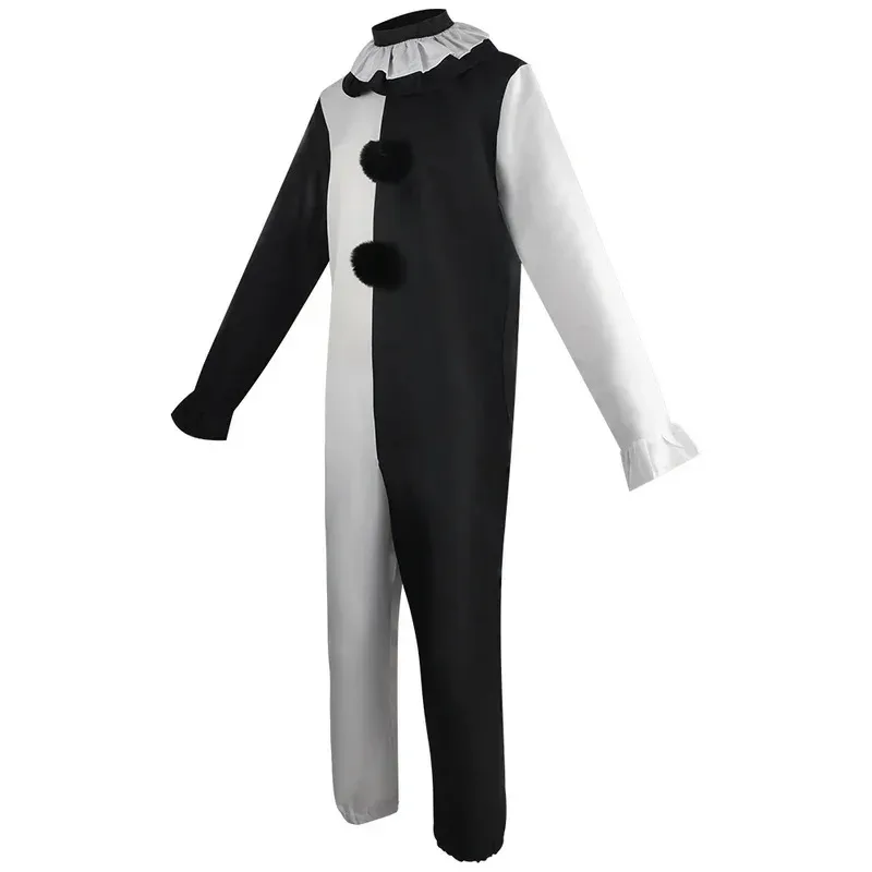

Clown cosplay costume for men and women, film Terrifier 2, Halloween jumpsuit, mask;5,m'7.d;