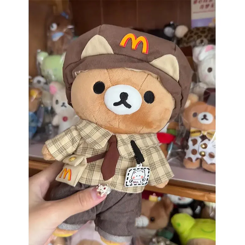 Kawaii carino Rilakkuma bambola di peluche coniglio orso fratello bambola portachiavi studente zaino ciondolo bambini ragazze regali di compleanno giocattoli