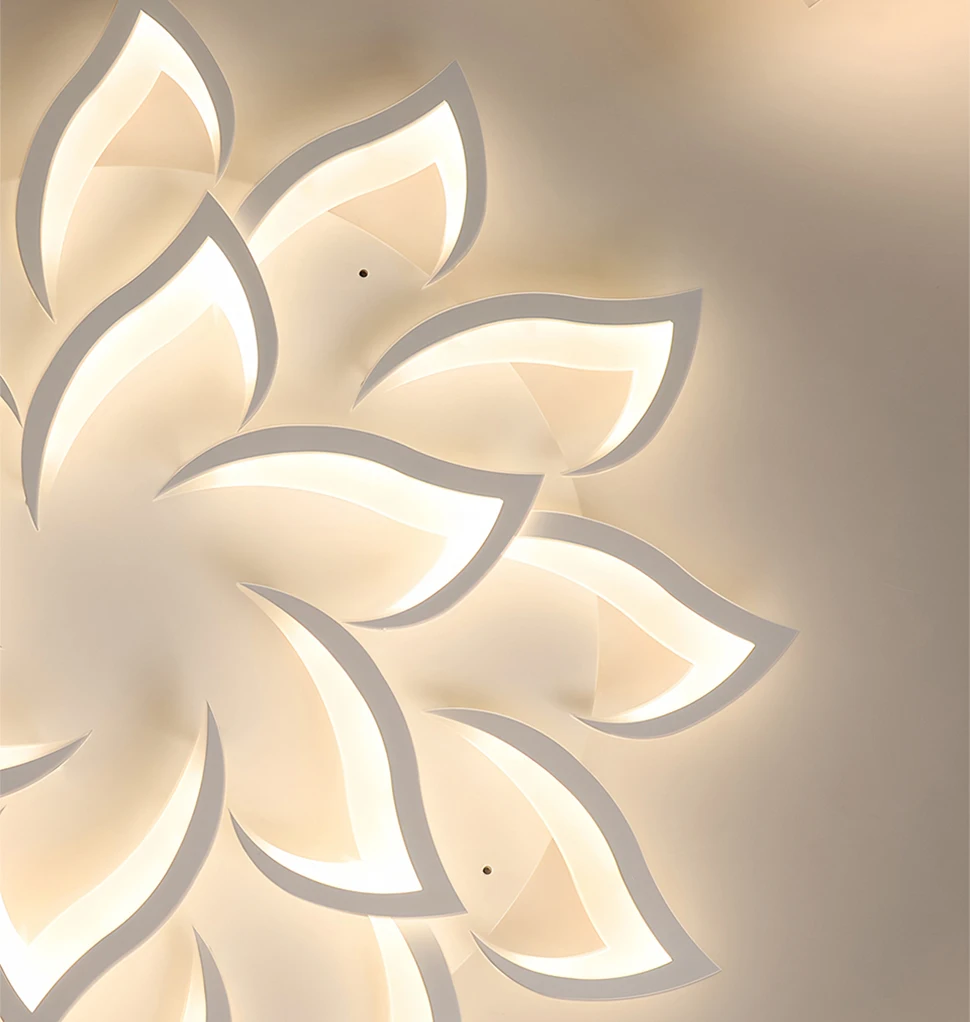 LED-Deckenleuchte Moderne Lotus-Dekoration Kronleuchter Deckenbeleuchtung Luxus-Restaurant Hotel Hochwertige Intelligente Leuchten Lüster-Lampe – Detail 12