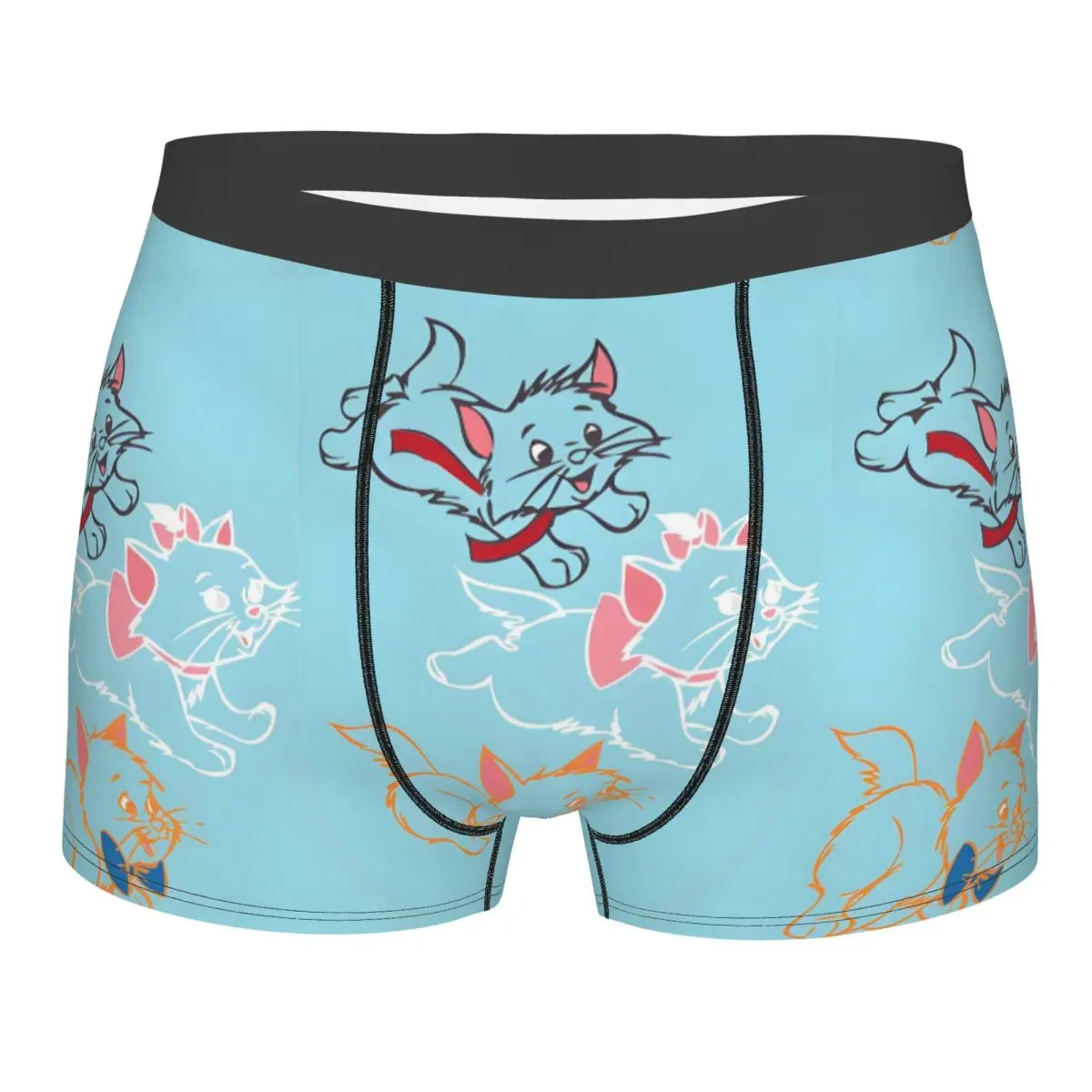 

Шорты-боксеры Aristocats на заказ для Homme, нижнее белье с 3D принтом кота, манга, трусы, дышащие трусы