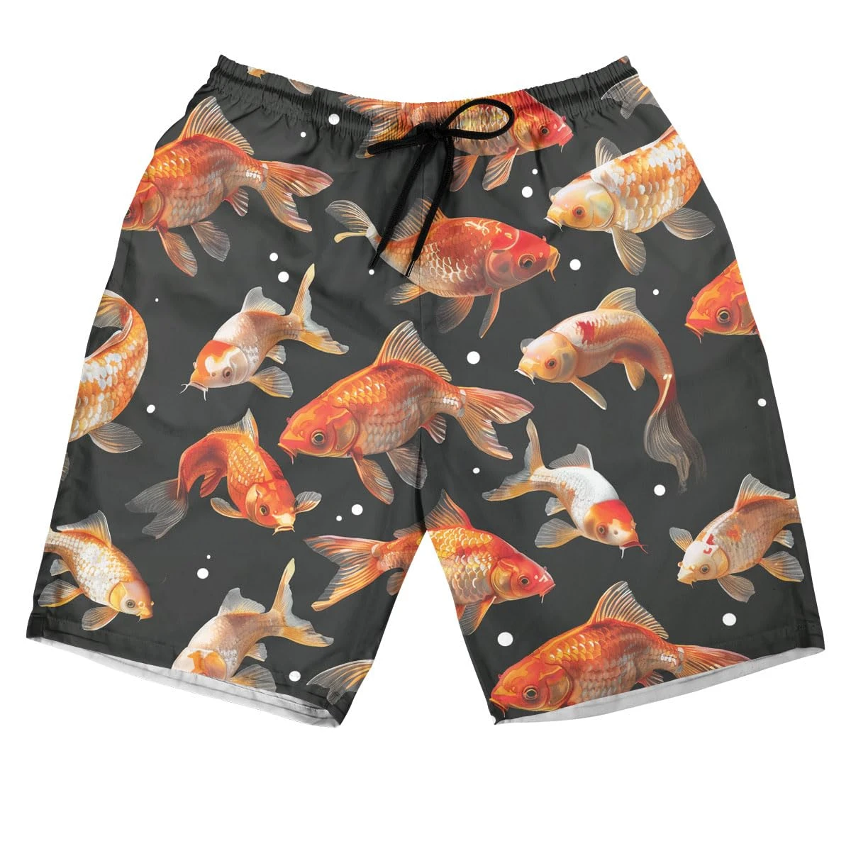 Abstract Fish Graphic Beach Shorts Harajuku Fashion Women Board Shorts Sea Fish Bermudas Ocean Goldfish Carp Male Boardshorts