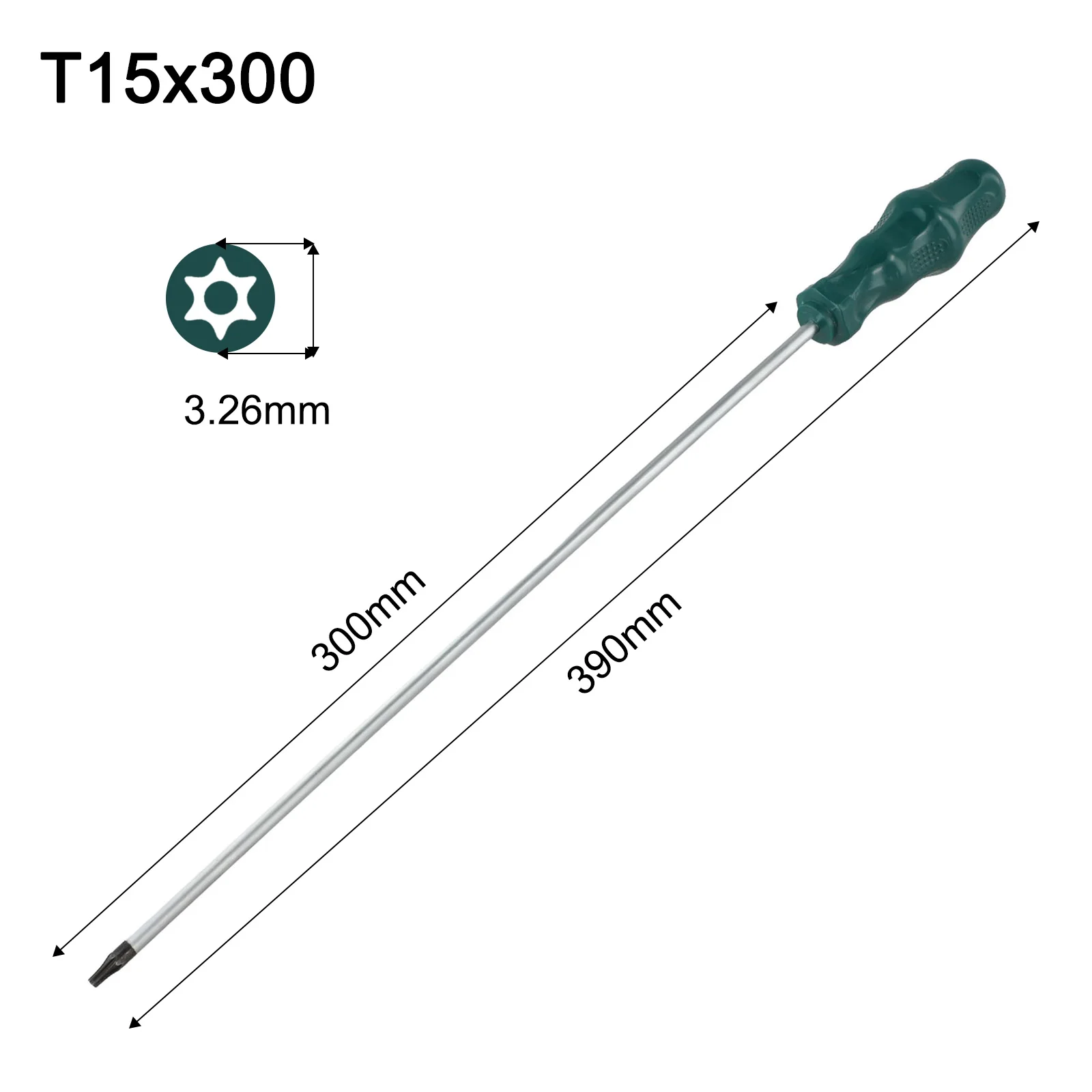 1 Stück 400 mm extra langer Schraubendreher T10/T15/T20/25/25/T30, verlängerter Schraubendreher für Torx-Schraubendreher, Schraubendreher, Reparaturwerkzeug – Detail 5