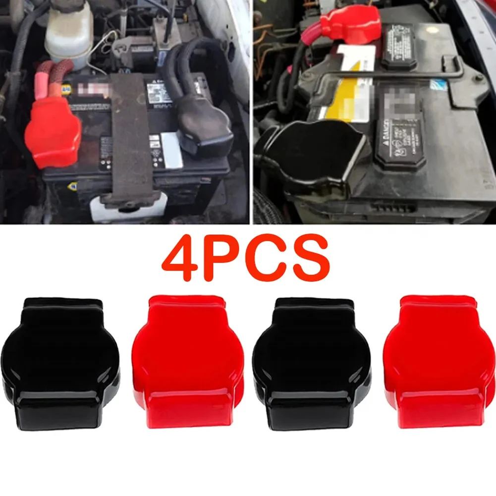

Battery Terminal Protector Battery Terminal Covers Battery Protection Easy Installation Heat Insulation For Cars