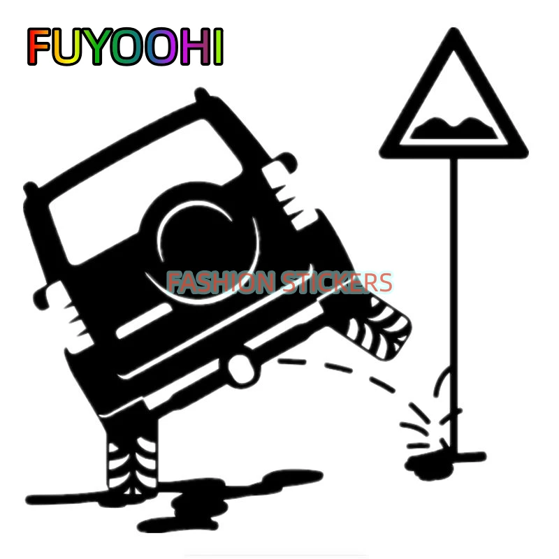 FUYOOHI Funny Creativity car Is Peeing Auto Car Stickers Waterproof Cover Scratch Motorcycle Window Sticker Decoration