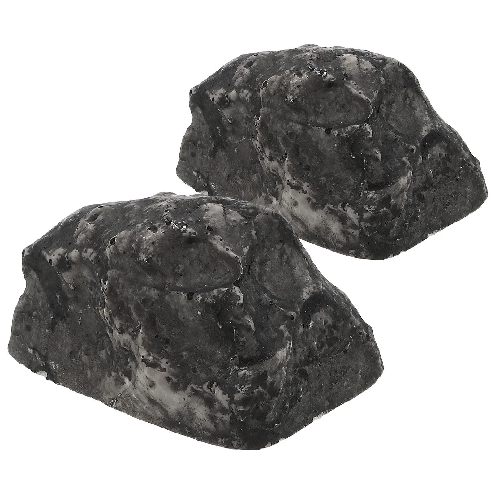 2개입 돌 모양 키 박스 프리미엄 레진 가짜 바위 숨겨진 보관함 야외 방수 키 홀더 정원 안전 케이스