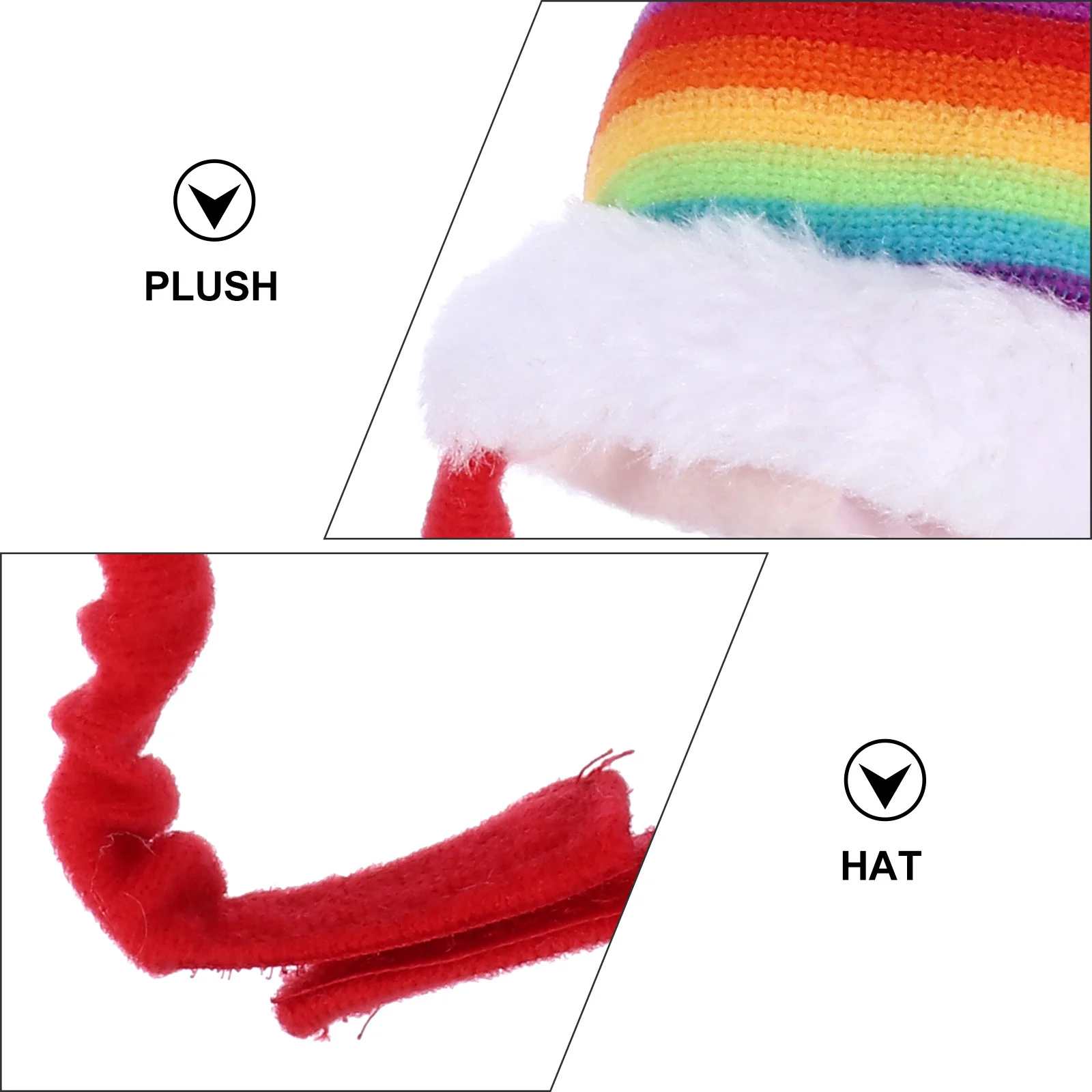 

2Pcs Pet Christmas Santa Hats Adjustable Elastic Strap for Guinea Pig Rabbit Hamster Squirrel Chinchilla Pet Xmas Hat Party