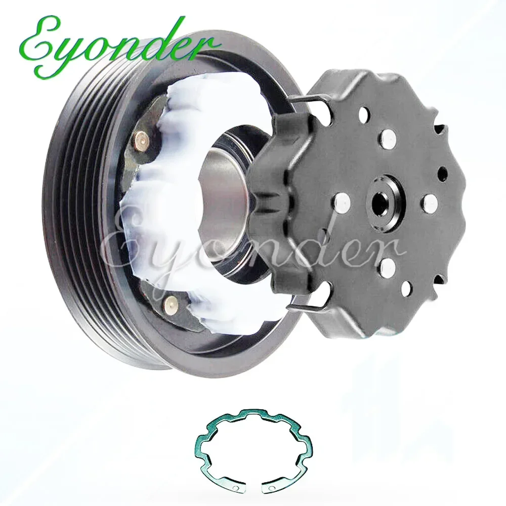 AC A/C Compressor Clutch Pulley 6SEU12C For SKODA FABIA 6Y SEAT IBIZA CORDOBA VW POLO 9N 6Q0820803D 6Q0820803G 6q0820808f