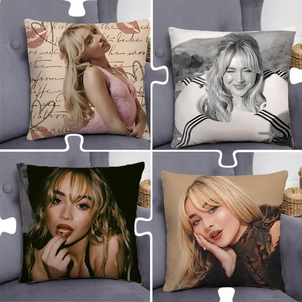 

S-Sabrina C- Carpenter Pillow Case Pillowcase Home Sofa Cushions Car Cushions Pillowcover Office Pillowshell Pillow