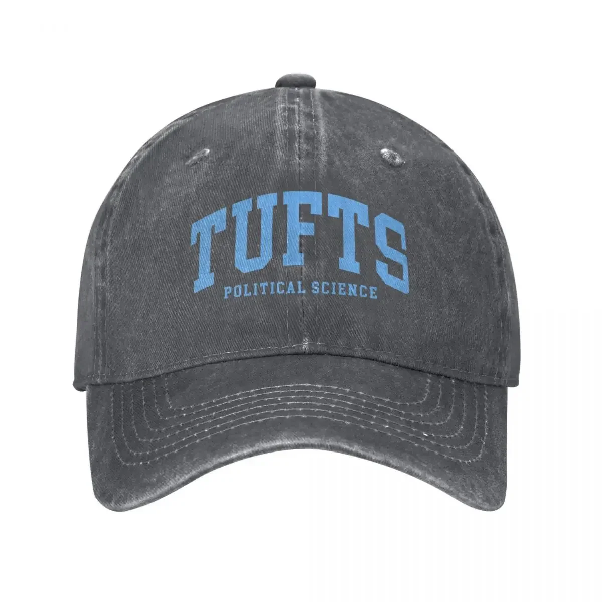 

political science tufts - college font curved Baseball Cap fashionable Horse Hat Hat Man Luxury Military Cap Man Women's Men's