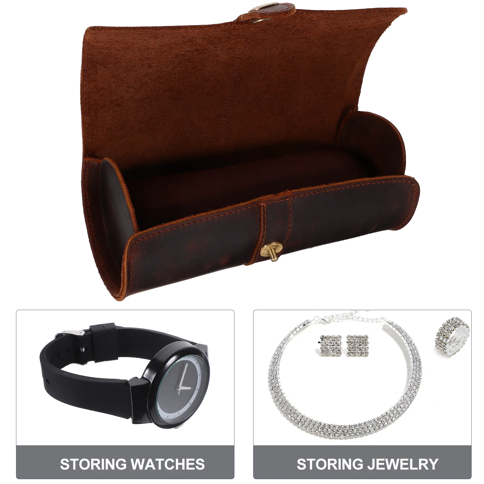

Coffee Case for Men Mechanical Storage Watch ganizer For Women Travel Roll ganizer Box Gift Watch Accessories
