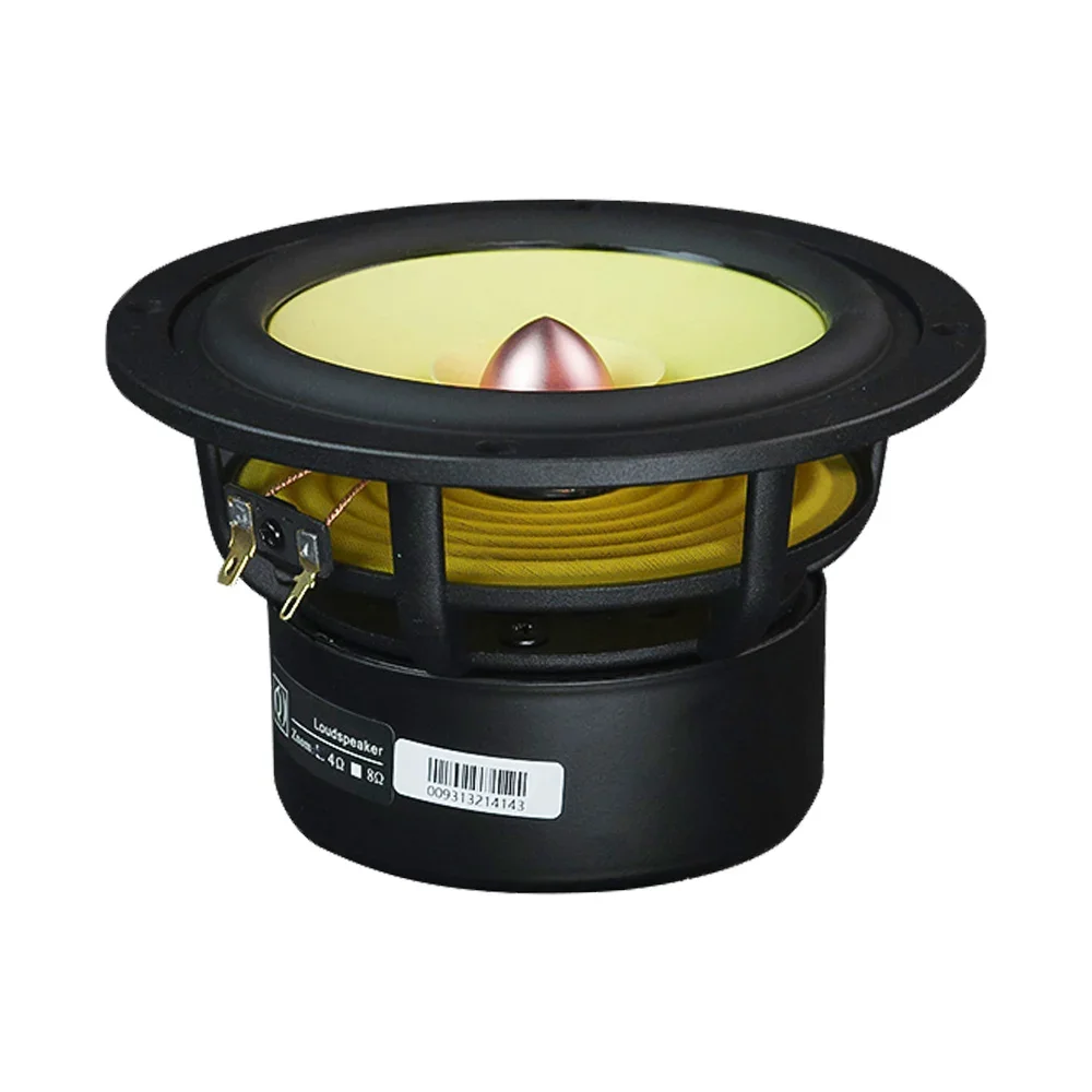 1Pc 5.25 Inch Fever Full Range Speaker Aluminum Cone Loudspeaker 4 8 Ohm 50W Bookshelf Hifi Home Theater Music Speaker