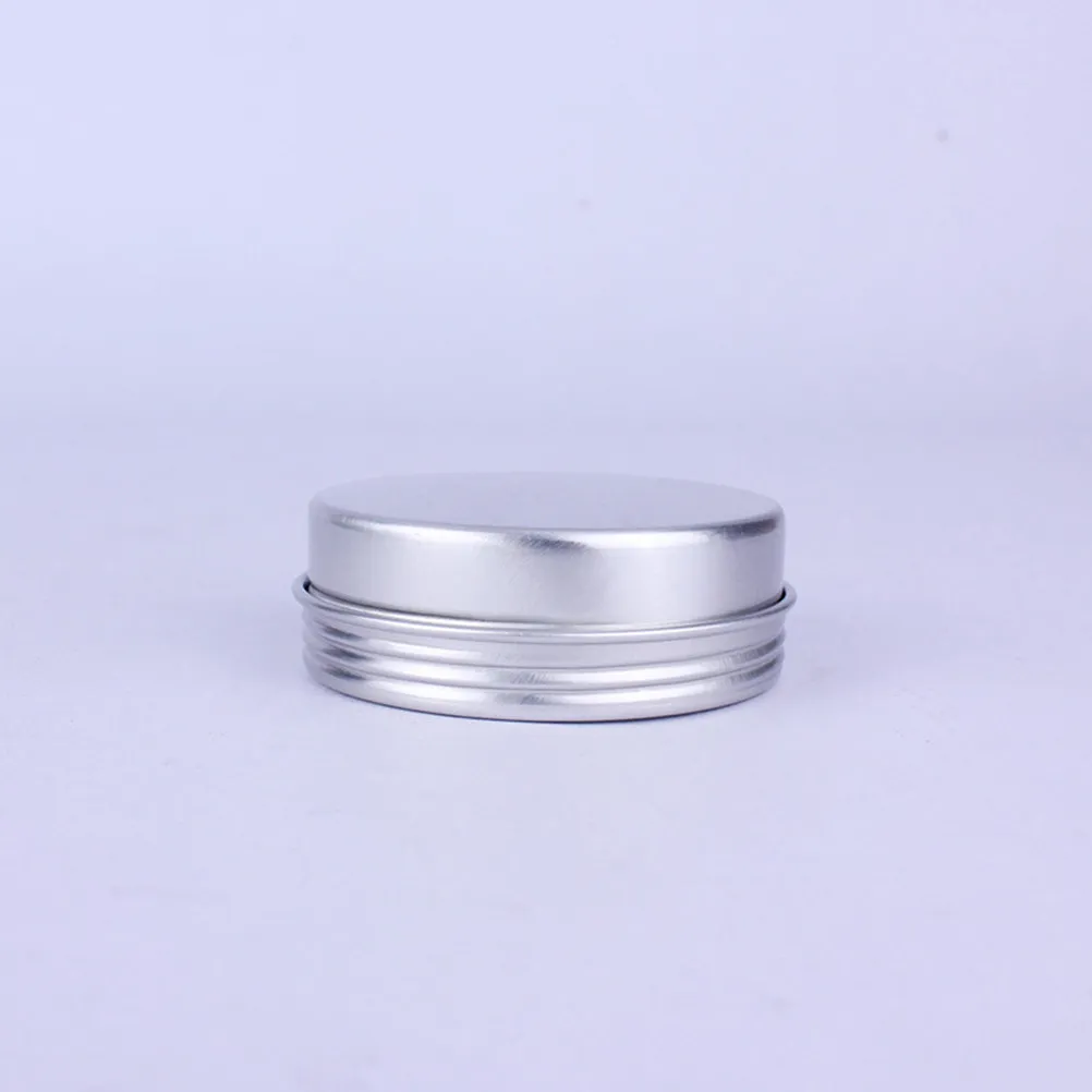 24 unidades de latas redondas de aluminio de 25 ml con tapa de rosca, contenedores metálicos para almacenamiento de crema o bálsamo, latas vacías portátiles para viaje.